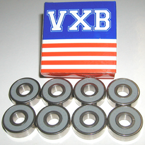 8 S608-2RS Skate Bearing 8x22x7 Nylon Cage Stainless:Sealed:vxb:Ball Bearing