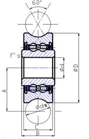 12 U Groove Guide Bearings:vxb:Ball Bearing