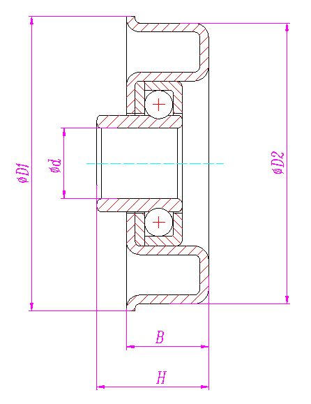 Mechanical Drawing Conveyor Bearings for Rollers